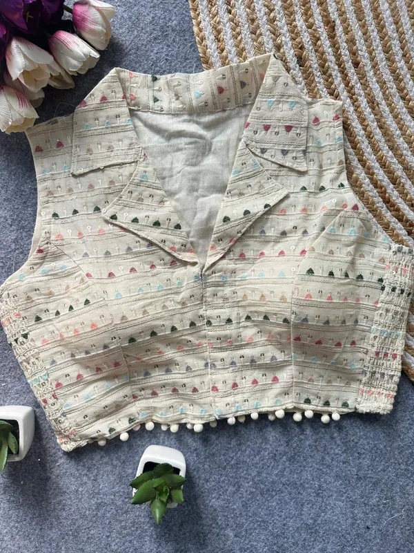 Elegant_Multicolor_Embroidery_FlexiFit_Blouse