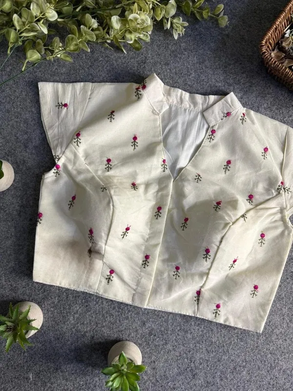 Embroidered_Ivory_Cap-Sleeve_Blouse