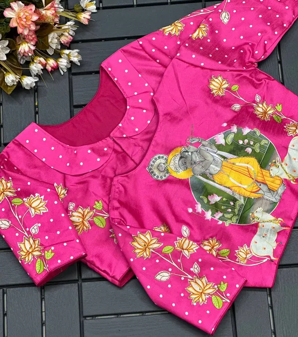 Ethereal_Lotus_Bloom_Blouse_with_Krishna_Design