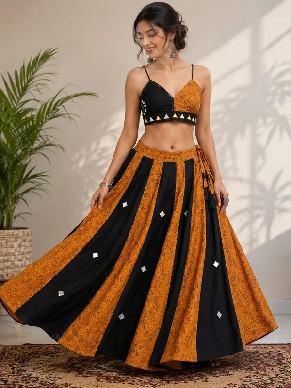Ethnic_Ajrakh_Lehenga_Choli_with_Mirror_Detailing_For_Navratri