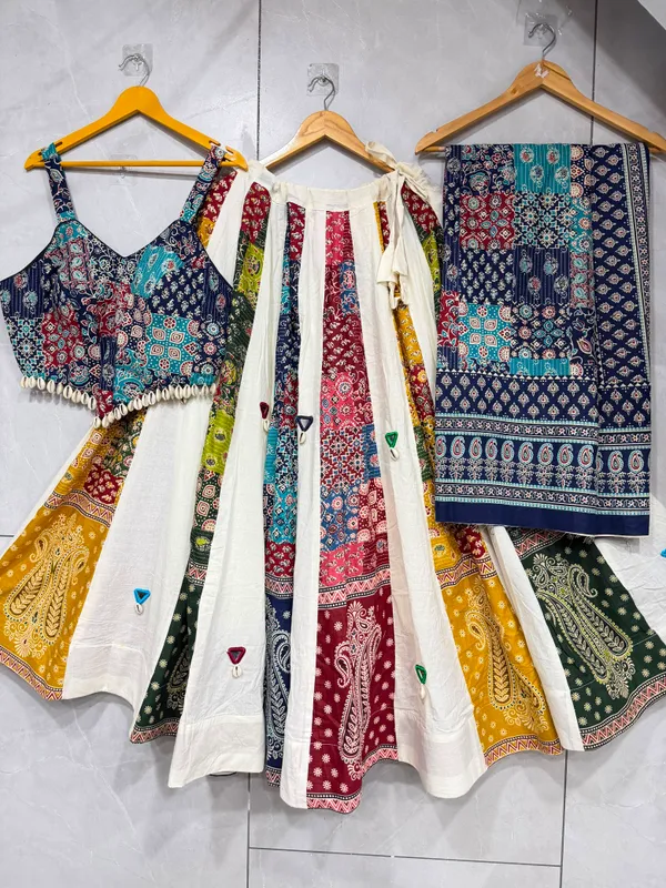 Ethnic_Ajrakh_Lehenga_Choli_with_Mirror_Detailing_For_Navratri