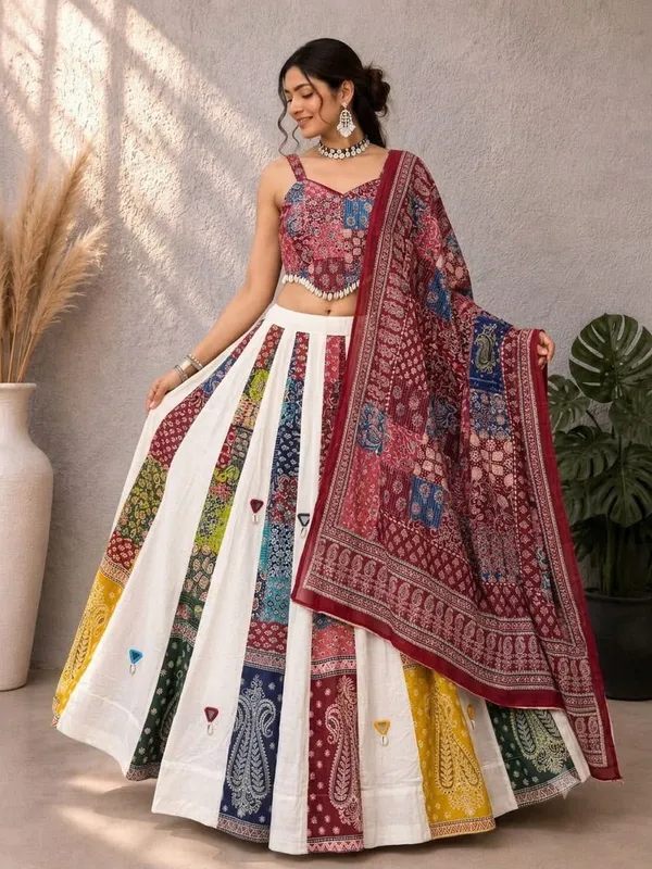 Ethnic_Ajrakh_Lehenga_Choli_with_Mirror_Detailing_For_Navratri