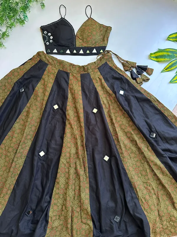 Ethnic_Ajrakh_Lehenga_Choli_with_Mirror_Detailing_For_Navratri