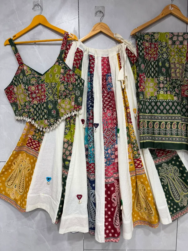 Ethnic_Ajrakh_Lehenga_Choli_with_Mirror_Detailing_For_Navratri