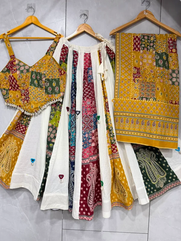 Ethnic_Ajrakh_Lehenga_Choli_with_Mirror_Detailing_For_Navratri