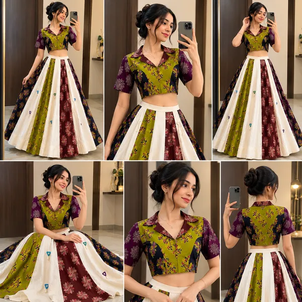 Ethnic_Ajrakh_Lehenga_Choli_with_Mirror_Detailing_For_Navratri