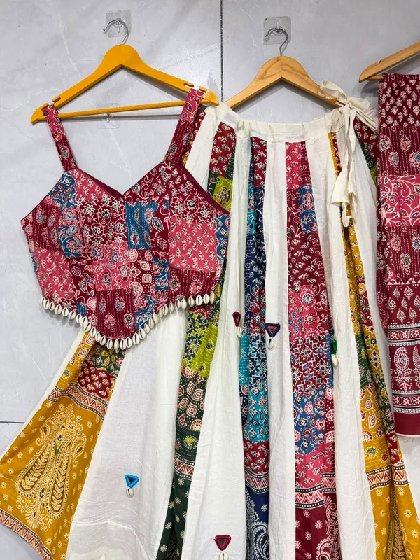 Ethnic_Ajrakh_Lehenga_Choli_with_Mirror_Detailing_For_Navratri