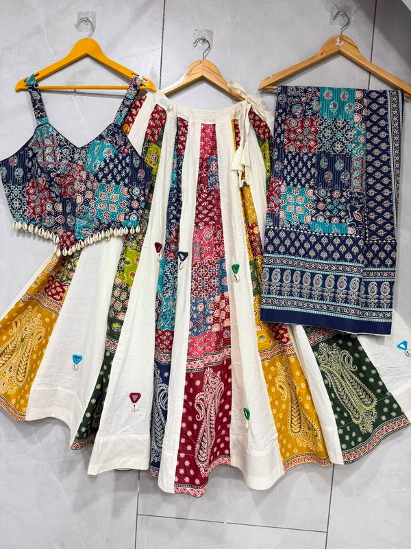 Ethnic_Ajrakh_Lehenga_Choli_with_Mirror_Detailing_For_Navratri