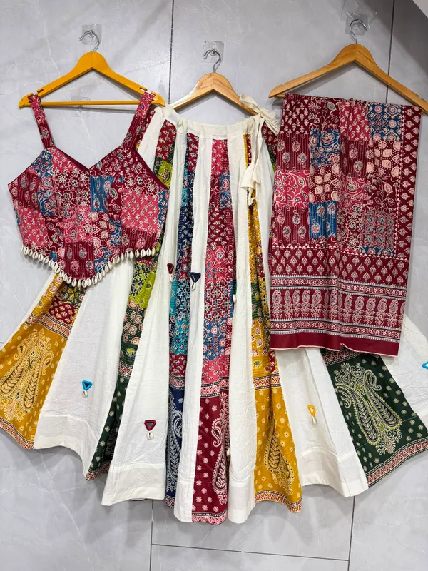 Ethnic_Ajrakh_Lehenga_Choli_with_Mirror_Detailing_For_Navratri