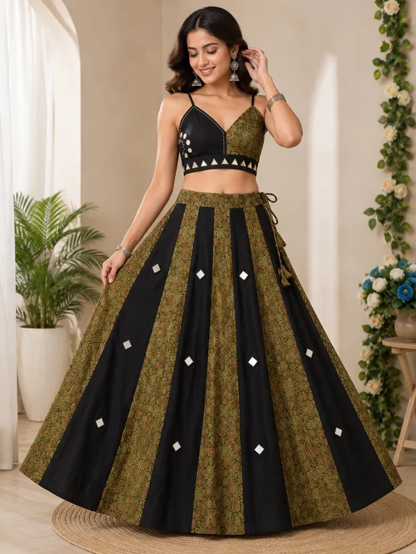 Ethnic_Ajrakh_Lehenga_Choli_with_Mirror_Detailing_For_Navratri