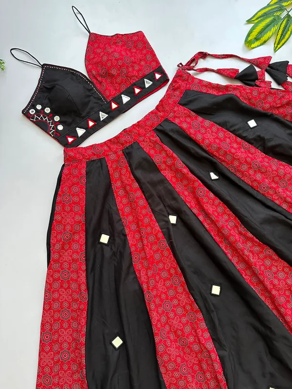 Ethnic_Ajrakh_Lehenga_Choli_with_Mirror_Detailing_For_Navratri
