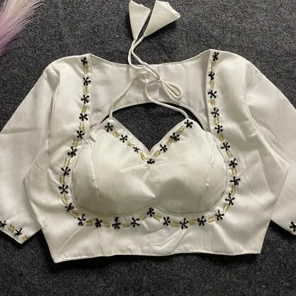 Evaluate_Halter_Neck_Heavy_Banglori_Handcrafted_Work_from_Front_And_Back_of_the_blouse_