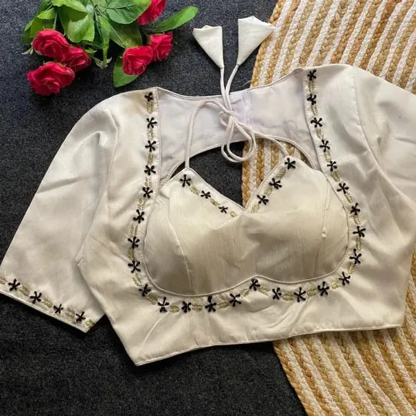 Evaluate_Halter_Neck_Heavy_Banglori_Handcrafted_Work_from_Front_And_Back_of_the_blouse_