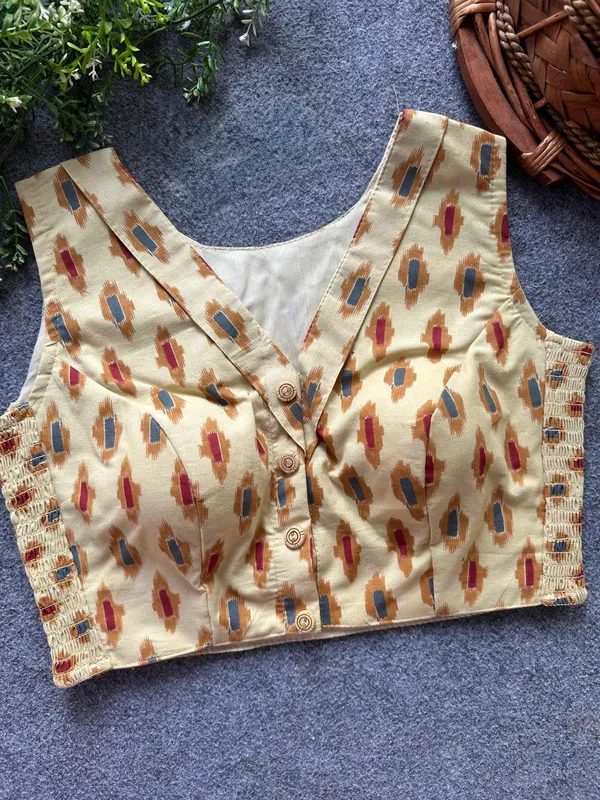 Flexifit_Handblock_Designer_Ajrakh_Cotton_Blouse