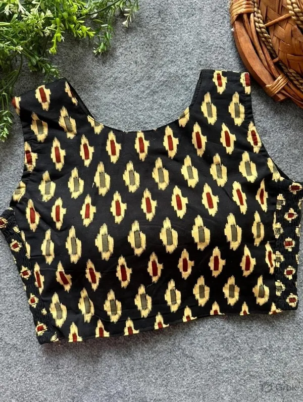 Flexifit_Handblock_Designer_Ajrakh_Cotton_Blouse