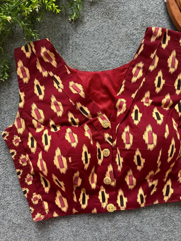Flexifit_Handblock_Designer_Ajrakh_Cotton_Blouse