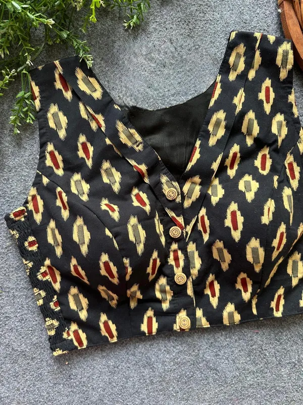 Flexifit_Handblock_Designer_Ajrakh_Cotton_Blouse