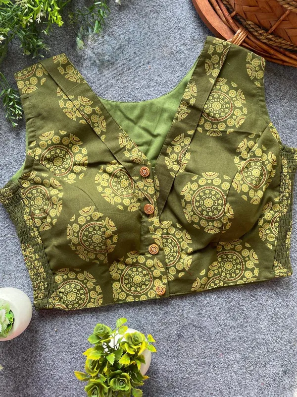 Flexifit_Handblock_Designer_Ajrakh_Cotton_Blouse