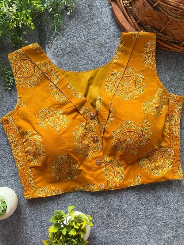 Flexifit_Handblock_Designer_Ajrakh_Cotton_Blouse