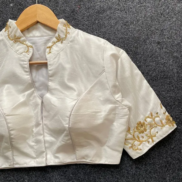 Hand_Embroidered_Raw_Silk_Blouse_with_Neck_Pattern