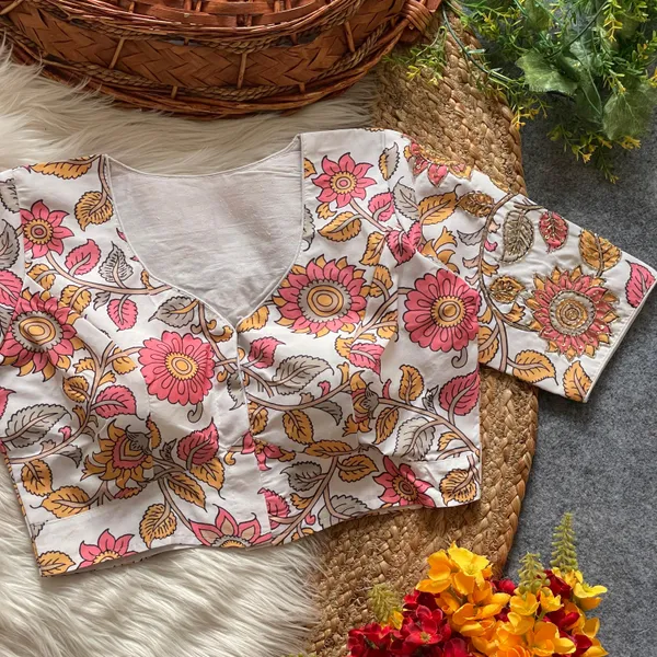 Intricately_Crafted_Peacock_and_Floral_Handwork_Blouse_with_Mirror_&_Zardozi_Detailing