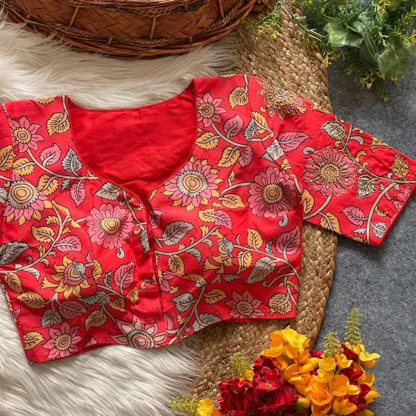 Intricately_Crafted_Peacock_and_Floral_Handwork_Blouse_with_Mirror_&_Zardozi_Detailing