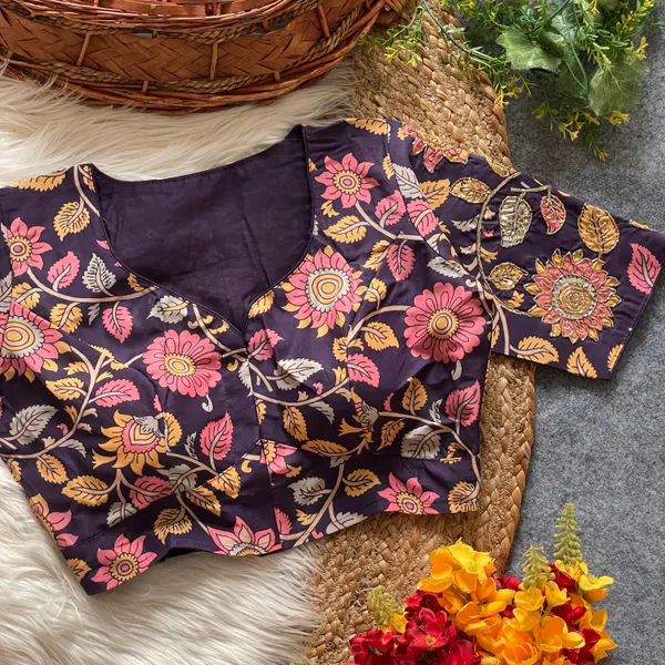 Intricately_Crafted_Peacock_and_Floral_Handwork_Blouse_with_Mirror_&_Zardozi_Detailing