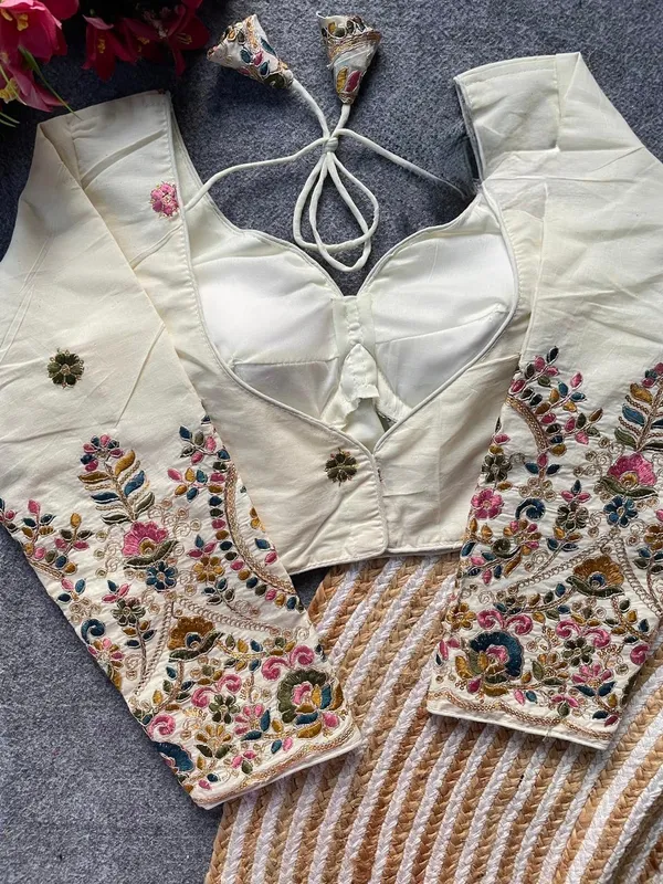 Ivory_Bloom_Designer_Blouse
