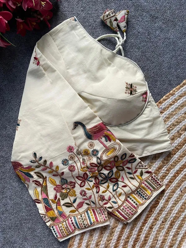 Ivory_Bloom_Designer_Blouse