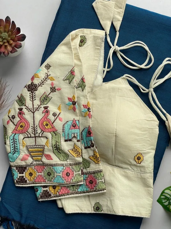 Khadi_cotton_saree_with_an_embroidered_blouse