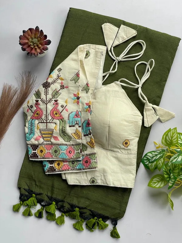 Khadi_cotton_saree_with_an_embroidered_blouse