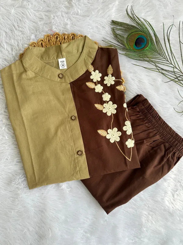 Mocha_Bloom_Embroidered_Cord_Set