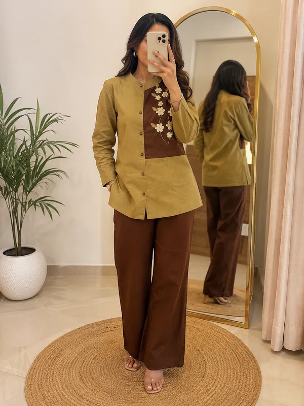Mocha_Bloom_Embroidered_Cord_Set