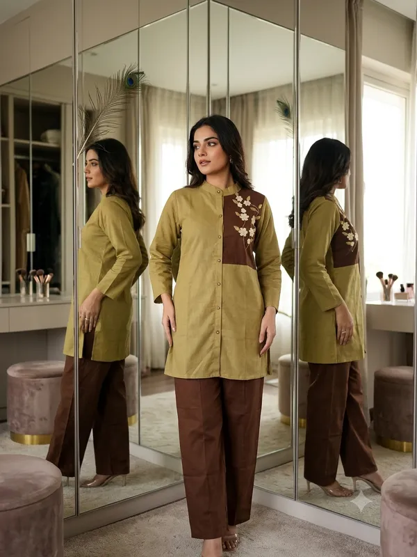 Mocha_Bloom_Embroidered_Cord_Set