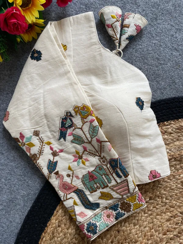Mythical_Animals_and_Nature_Embroidery_Blouse