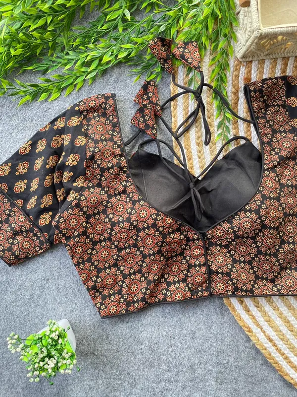 Stree_Vastra_Presenting_Summer_Wear_Ajrakh_Cotton_Blouse