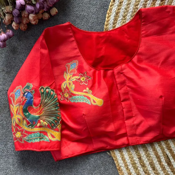 This_is_a_pure_silk_blouse_with_a_peacock_and_floral_print_and_intricate_antique_handcrafted_work