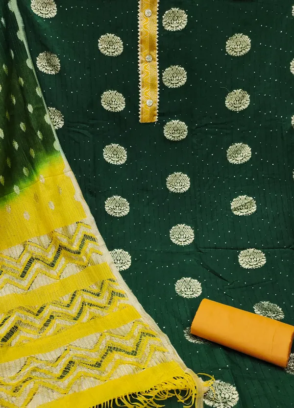 Vibrant_Green_and_Yellow_Designer_Suit_with_Zari_Booti_Work