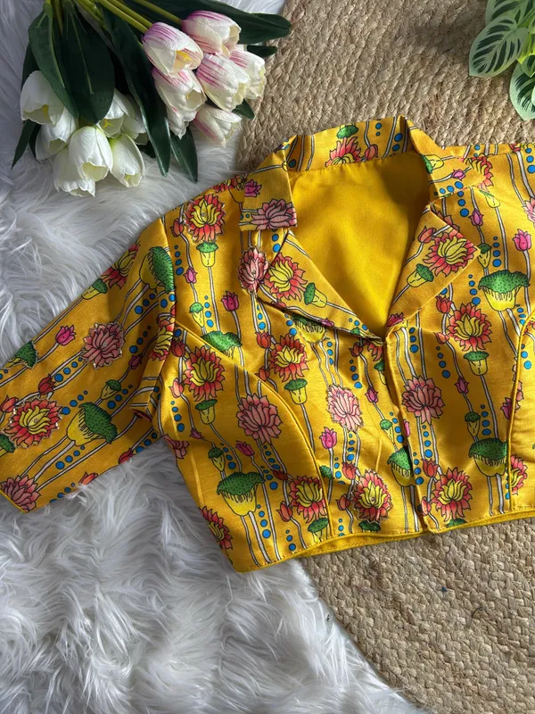 Yellow_Blouse_Banglori_Silk_For_Women