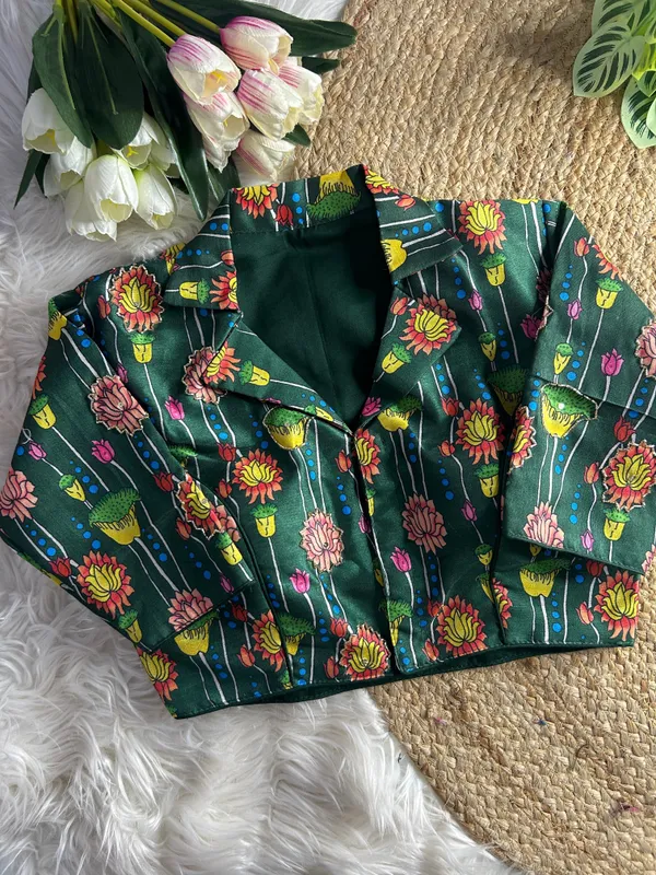 Green_Blouse_Banglori_Silk_For_Women