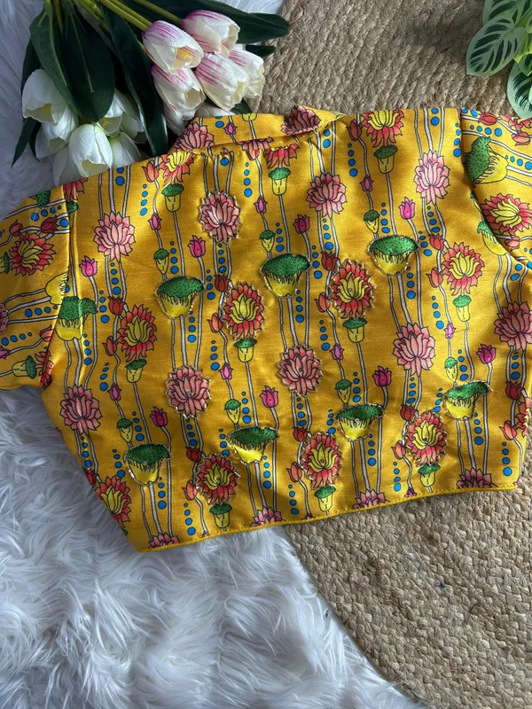 Yellow_Blouse_Banglori_Silk_For_Women