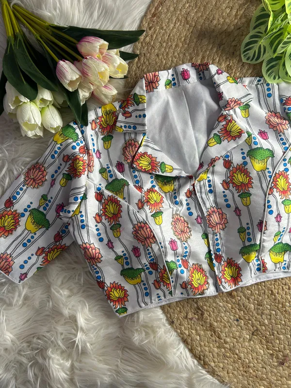 White_Blouse_Banglori_Silk_For_Women