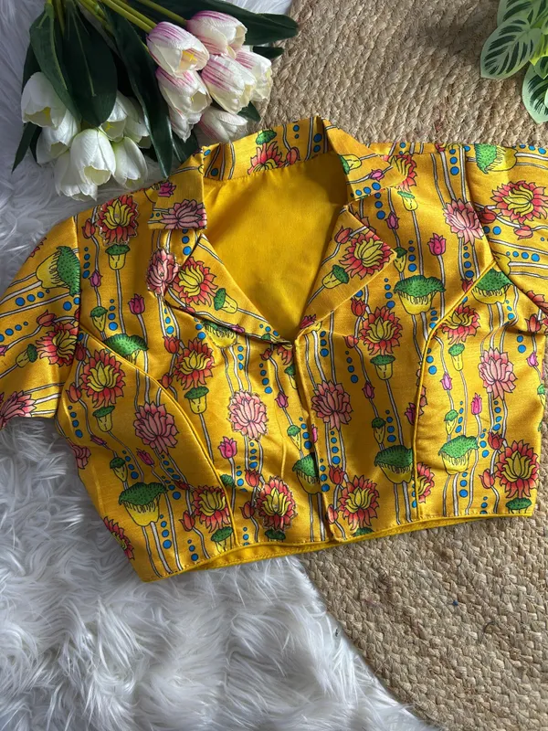 Yellow_Blouse_Banglori_Silk_For_Women