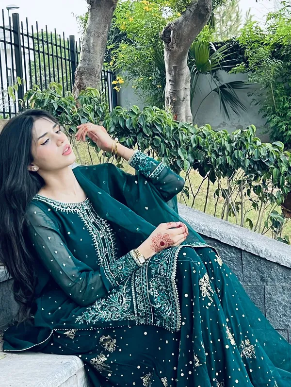 Peacock_Green_Micro_Cotton_Kurta_Set_For_Women