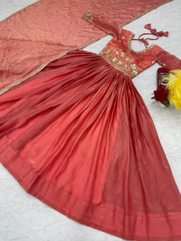 Orange_Fendi_Gown_For_Women