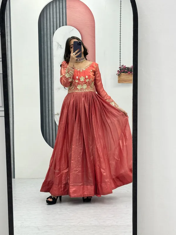Orange_Fendi_Gown_For_Women