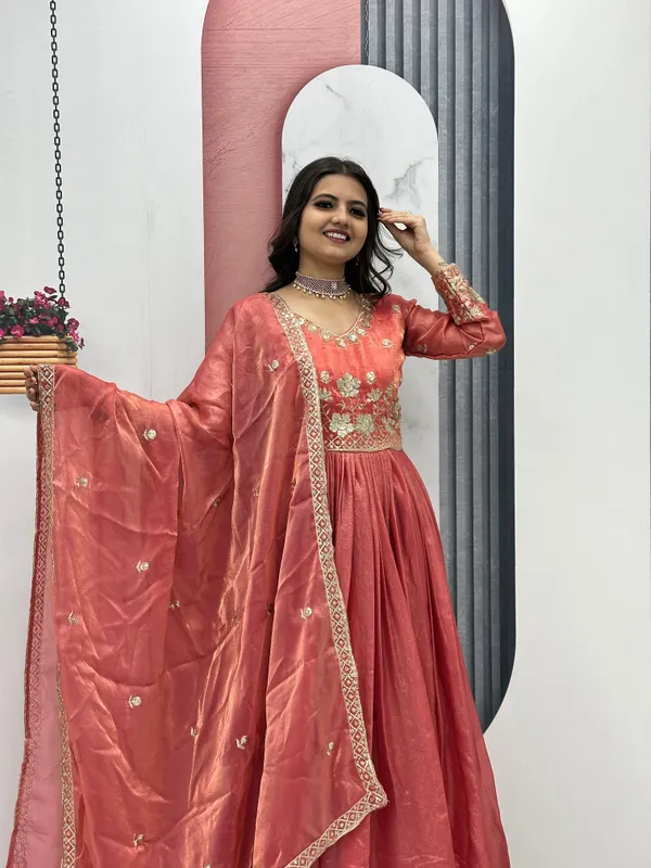 Orange_Fendi_Gown_For_Women