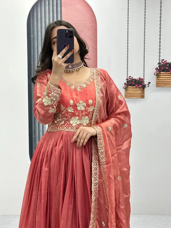 Orange_Fendi_Gown_For_Women