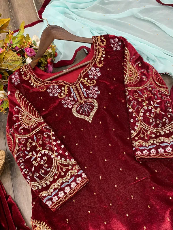 Women's_Pakistani_Suits_FOR_THIS_WINTER_SEASON_WEAR_VELVET_CORDING_SEQUENCE_EMBROIDERY_WORK_SUIT_WITH_DUPATTA