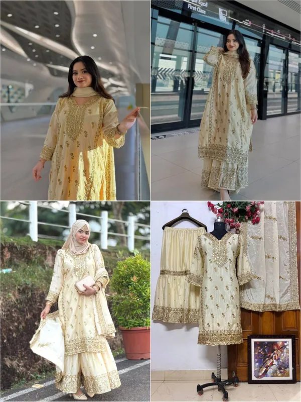 Off_White_Chinon_Silk_Suit_Set_For_Women